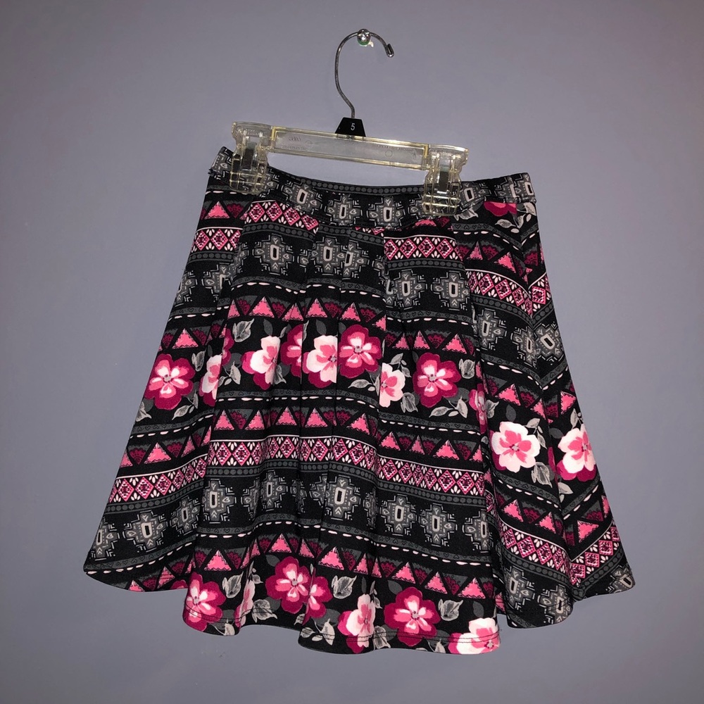 Pink and black skirt